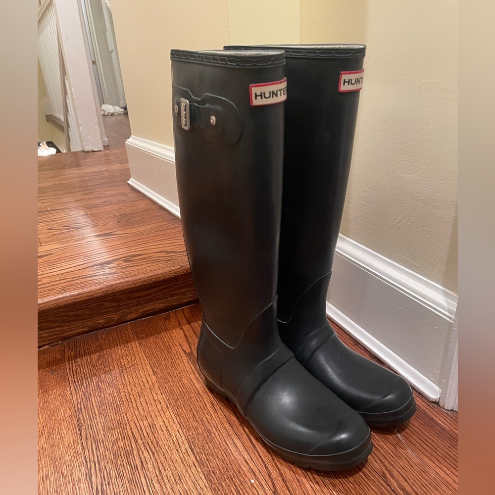 Hunter Original Tall Rainboots - Navy 8